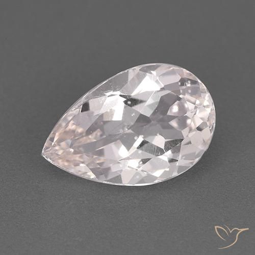 1.73ct Natürlicher hellrosa Morganit, Birnenform, VS