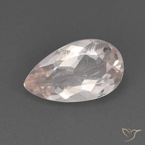1.75ct Natürlicher Sehr helles Rosa Morganit, Birnenform, VS