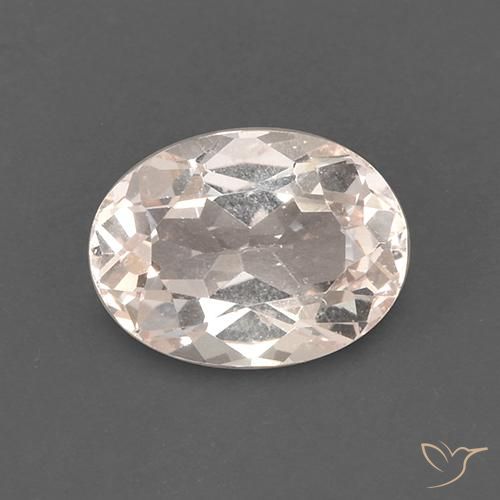 1.68ct Natürlicher Mittel-Hellrosa Morganit, Oval, VS