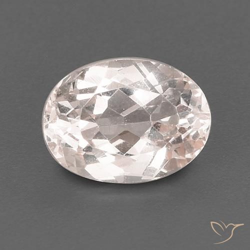 1.33ct Natürlicher Mittel-Hellrosa Morganit, Oval, VS