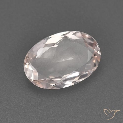9,17 ctw natürlicher Flamingorosa Morganit, Oval, VVS-VS