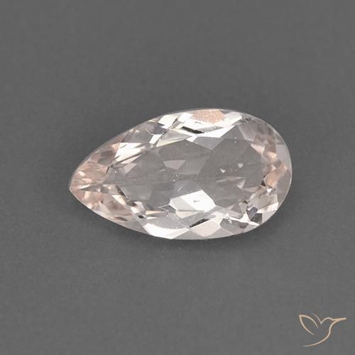 0.94ct Natürlicher Sehr helles Rosa Morganit, Birnenform, VVS-VS