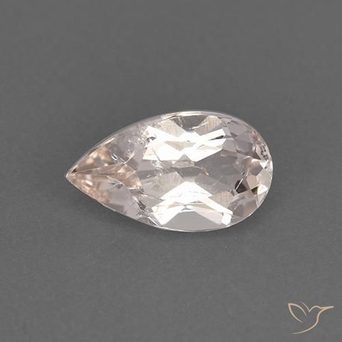 0.94ct Natürlicher Sehr helles Rosa Morganit, Birnenform, VS