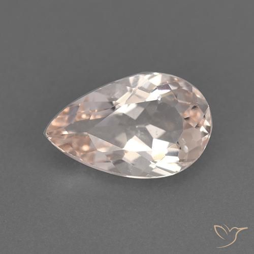 1.05ct Natürlicher Mittelrosa Morganit, Birnenform, VVS-VS