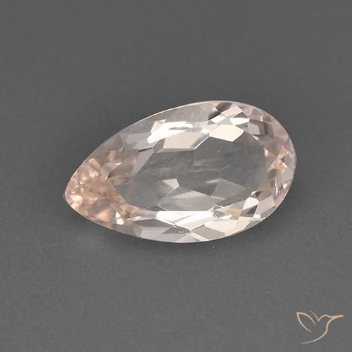 1.54ct Natürlicher Mittelrosa Morganit, Birnenform, VVS-VS