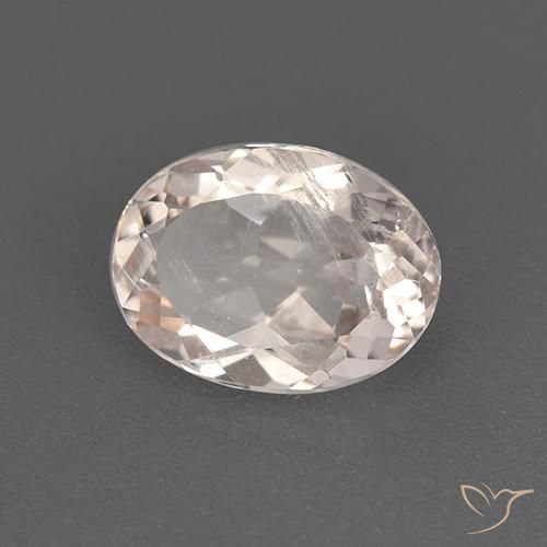 9,17 ctw natürlicher Mittel-Hellrosa Morganit, Oval, VS