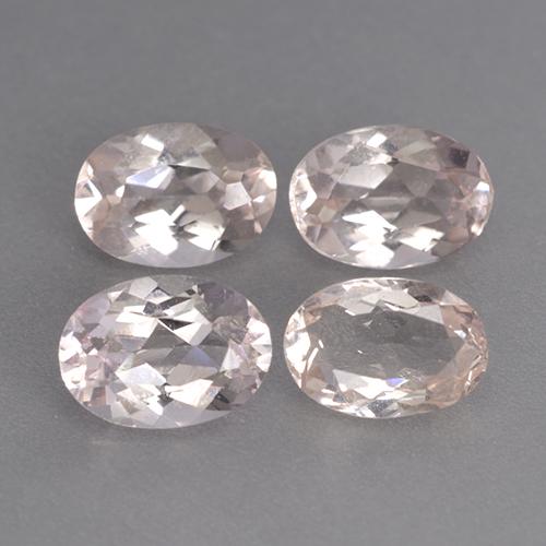2,90 ct natürliche rosafarbener Morganit-Edelsteine, Oval Schliff, VS