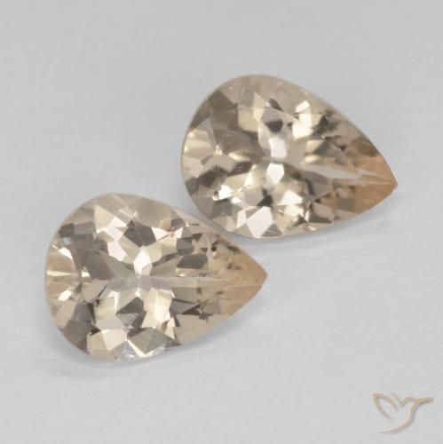 1.74 ct natürliche hellgolden Morganit-Edelsteine, Birnenform, VS