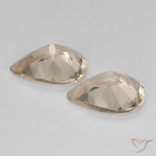 1.74 ct natürliche hellgolden Morganit-Edelsteine, Birnenform, VS
