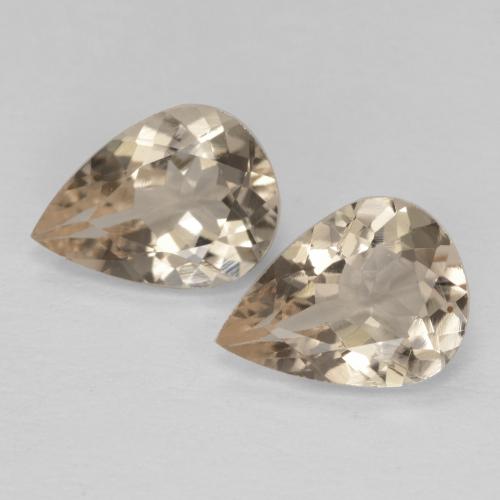 1,78 ct natürliche goldener Morganit-Edelsteine, Birnenform, VVS-VS