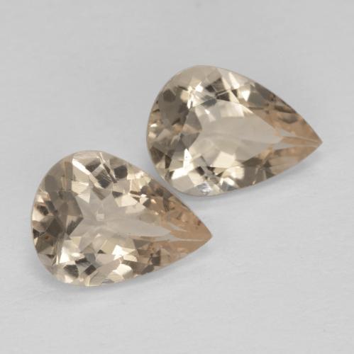 1,78 ct natürliche goldener Morganit-Edelsteine, Birnenform, VVS-VS