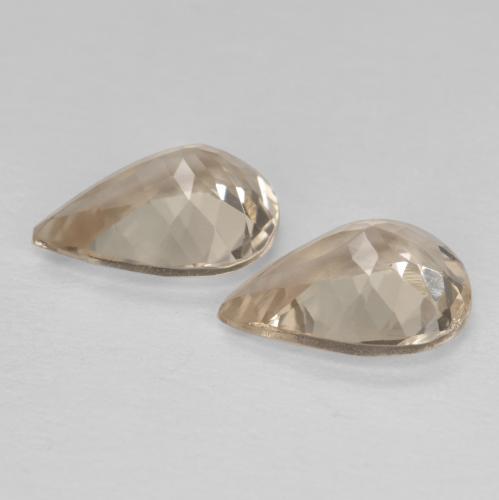 1,78 ct natürliche goldener Morganit-Edelsteine, Birnenform, VVS-VS