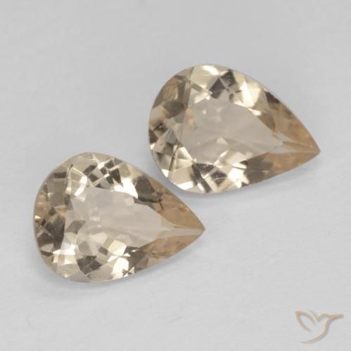 1.68 ct natürliche hellgolden Morganit-Edelsteine, Birnenform, VS