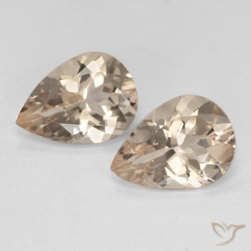 1,78 ct natürliche goldener Morganit-Edelsteine, Birnenform, VVS-VS