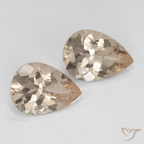 1,78 ct natürliche goldener Morganit-Edelsteine, Birnenform, VVS-VS