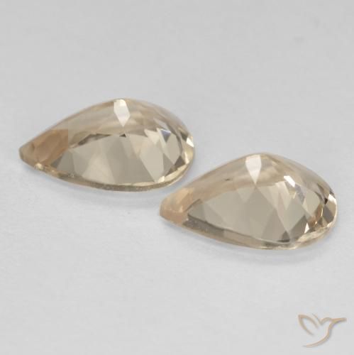 1,78 ct natürliche goldener Morganit-Edelsteine, Birnenform, VVS-VS