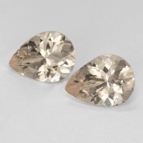 1.58 ct natürliche hellgolden Morganit-Edelsteine, Birnenform, VVS-VS