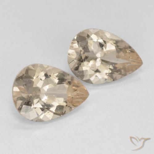 1.87 ct natürliche hellgolden Morganit-Edelsteine, Birnenform, VS