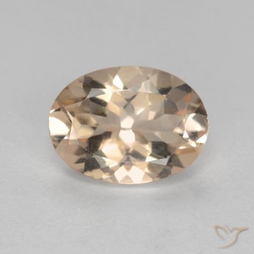 1.05ct Natürlicher Lachs-rosa Morganit, Oval, VVS-VS