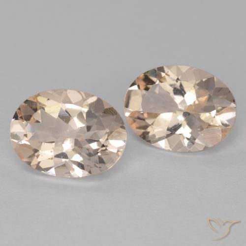 2.14 ct natürliche Mittelrosa Morganit-Edelsteine, Oval, VS