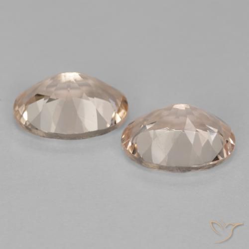 2.20 ct natürliche Lachs-rosa Morganit-Edelsteine, Oval, VS