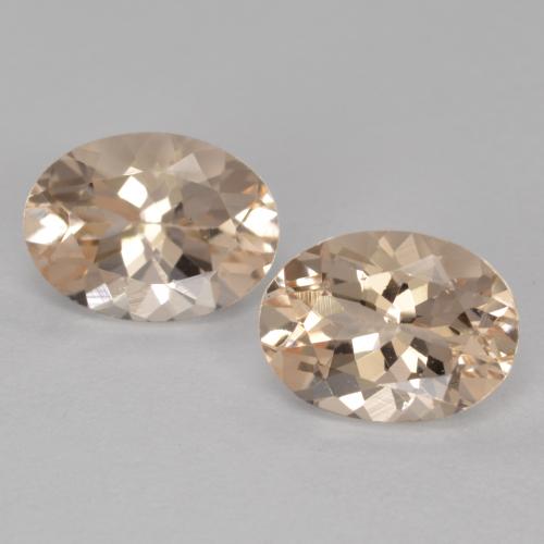 2,33 ct natürliche rosafarbener Morganit-Edelsteine, Oval Schliff, VVS-VS