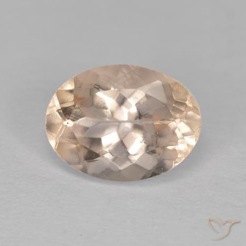 1.24ct Natürlicher Lachs-rosa Morganit, Oval, VVS-VS