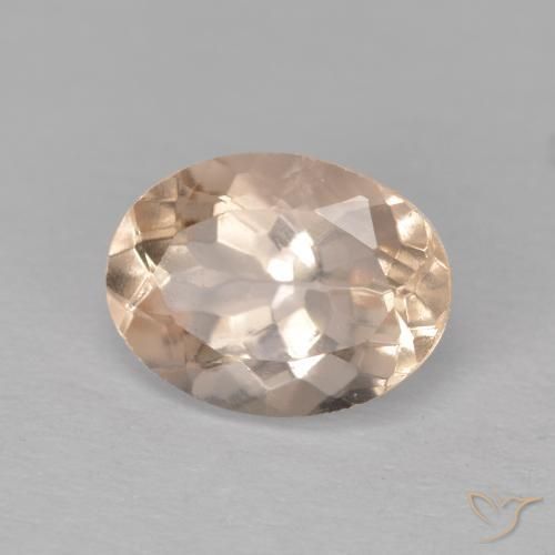 9,17 ctw natürlicher Lachs-rosa Morganit, Oval, VVS-VS