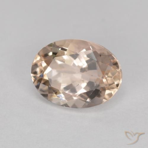 1.23ct Natürlicher Mittelrosa Morganit, Oval, VS
