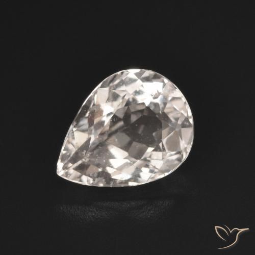 1.17ct Natürlicher hellrosa Morganit, Birnenform, VS