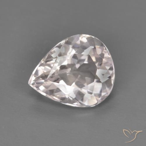 1.24ct Natürlicher hellrosa Morganit, Birnenform, VVS
