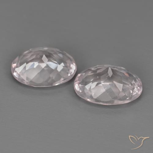 3.28 ct natürliche hellrosa Morganit-Edelsteine, Oval, VS