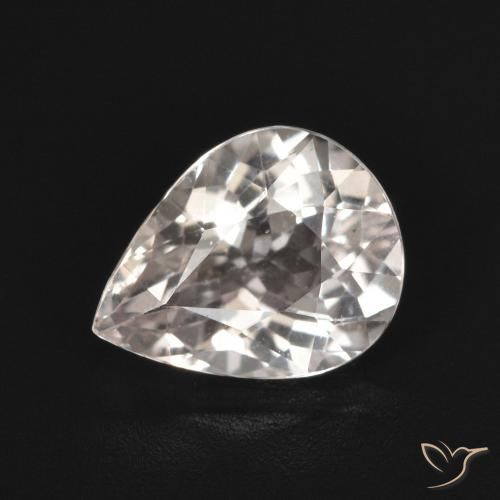 1.40ct Natürlicher hellrosa Morganit, Birnenform, VVS
