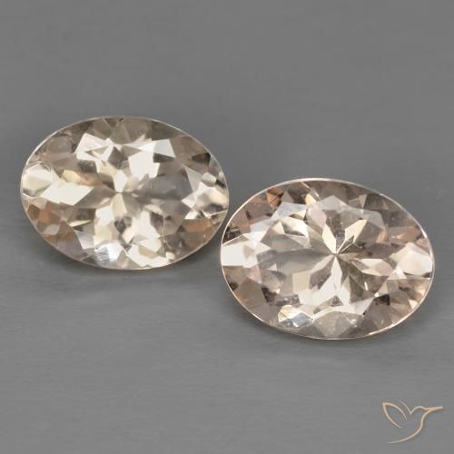 2.12ctw Natürlicher Lachs-rosa Morganit, Oval, VS
