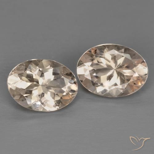 2.12 ct natürliche Lachs-rosa Morganit-Edelsteine, Oval, VS
