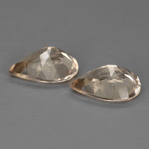 1,70 ct natürliche orangefarbener Morganit-Edelsteine, Birnenform, VS-SI
