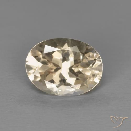 1.09ct Natürlicher hellgolden Morganit, Oval, VVS-VS