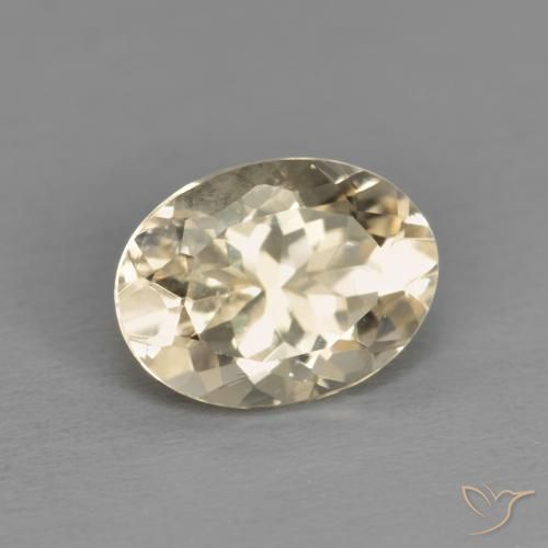 9,17 ctw natürlicher hellgolden Morganit, Oval, VVS-VS