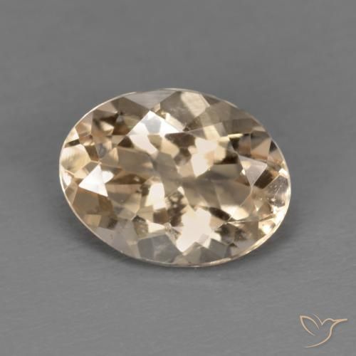 1.02ct Natürlicher hellgolden Morganit, Oval, VVS-VS