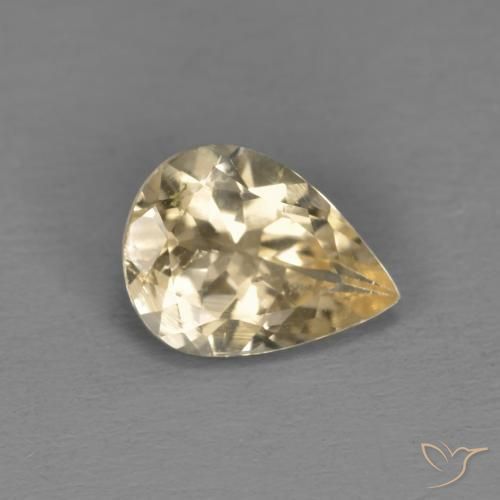 9,17 ctw natürlicher hellgolden Morganit, Birnenform, VS