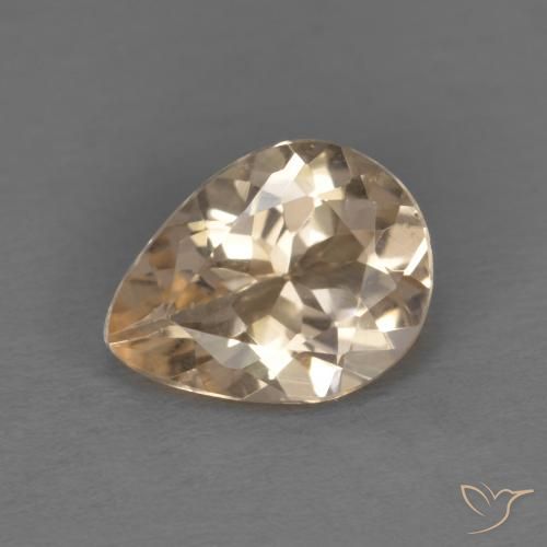 9,17 ctw natürlicher hellgolden Morganit, Birnenform, VS