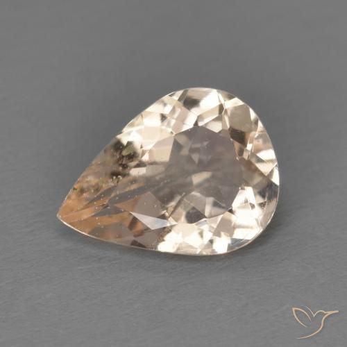 0.89ct Natürlicher Mittelrosa Morganit, Birnenform, VS