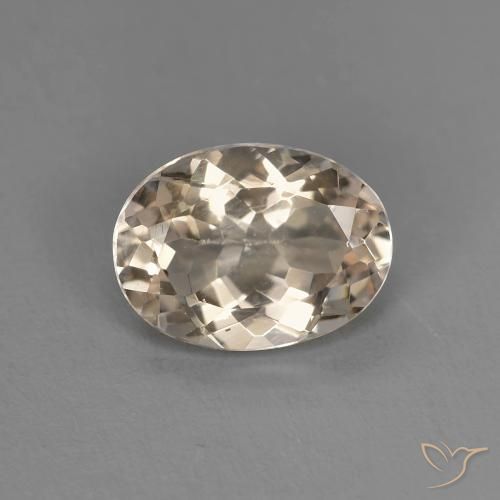 1.05ct Natürlicher hellgolden Morganit, Oval, VS