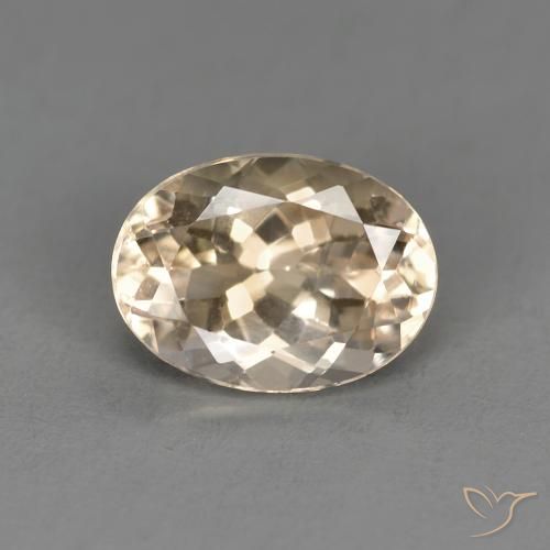 1.26ct Natürlicher hellgolden Morganit, Oval, VS