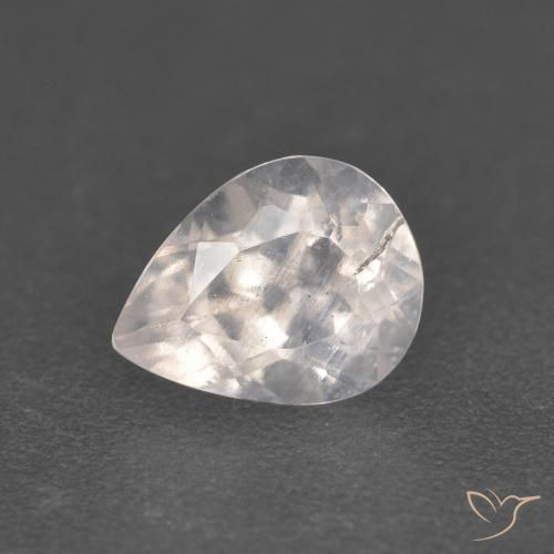 0.84ct Natürlicher Lachs-rosa Morganit, Birnenform, VS-SI