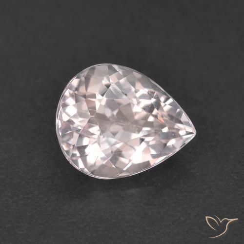 1.34ct Natürlicher hellrosa Morganit, Birnenform, VVS