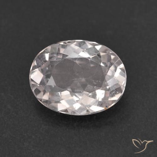 1.80ct Natürlicher Sehr helles Rosa Morganit, Oval, VS