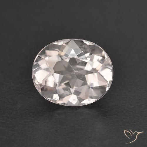 0.99ct Natürlicher Sehr helles Rosa Morganit, Oval, VS