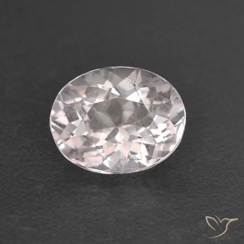 1.00ct Natürlicher Sehr helles Rosa Morganit, Oval, VS