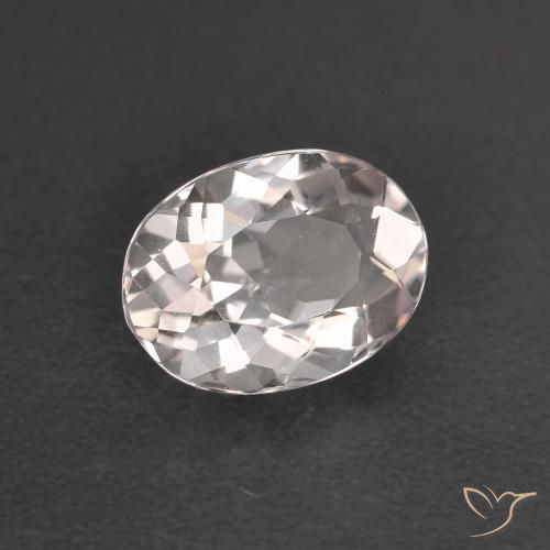 0.99ct Natürlicher hellrosa Morganit, Oval, VVS